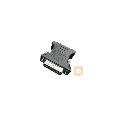 GEMBIRD A-DVI-VGA-BK Gembird adapter DVI-A 24-pin apa / VGA 15-pin HD (3 sor) fekete