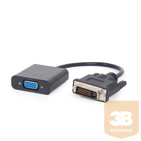 Gembird adapter DVI-D 24-pin apa / VGA 15-pin HD (3 sor) fekete