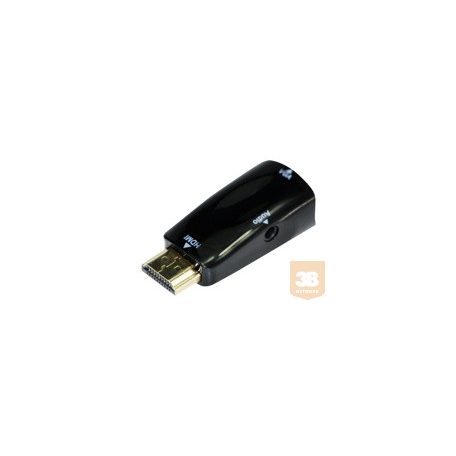 GEMBIRD A-HDMI-VGA-02 Gembird adaptor HDMI-A(M)->VGA(F) + Audio