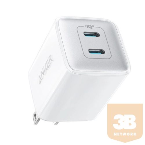 ANKER Hálózati Töltő, PowerPort III Nano PRO, 40W, 2xUSB-C, EU, fehér - A2038G21