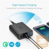 ANKER PowerPort 5 Hálózati Töltő, 5 port, 63W, USB-A Quick Charge 3.0, fekete - A2054L11