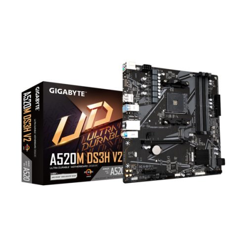 GIGABYTE Alaplap AM4 A520M DS3H V2 AMD A520, mATX