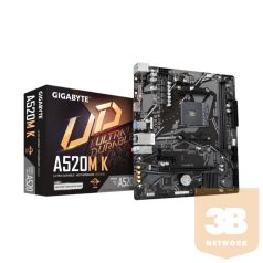 GIGABYTE Alaplap AM4 A520M K AMD A520, mATX