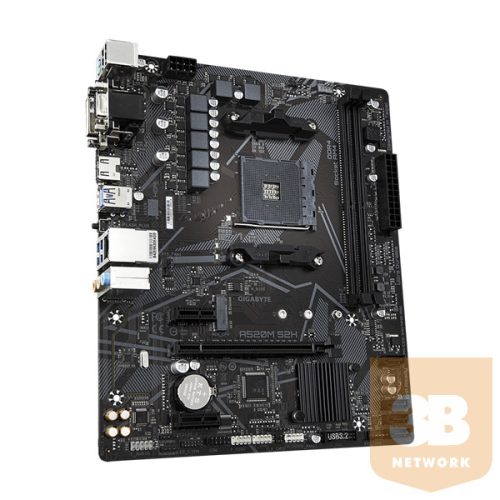 GIGABYTE Alaplap AM4 A520M S2H AMD A520, mATX