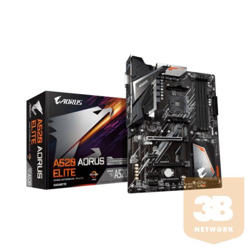 GIGABYTE Alaplap AM4 A520 AORUS ELITE AMD A520, mATX