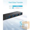 ANKER Ultra Sim Data USB 3.0 HUB, 4 port, fekete - A7516016