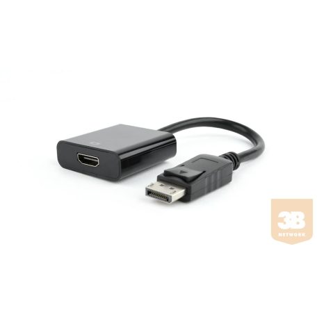 Gembird Displayport male to HDMI female adapter, 10cm, black, blister