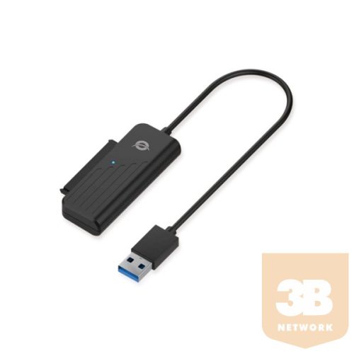 Conceptronic átalakító - ABBY01B (USB-A 3.0 to SATA, Kompatibilis: 2,5" SATA HDD/SSD)