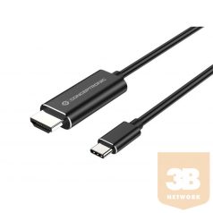   Conceptronic Kábel - ABBY04B (USB-C to HDMI, 4K/60Hz, 2m, fekete)