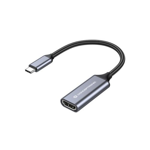 Conceptronic Kábel - ABBY09G (USB-C to HDMI, 4K/60Hz, szürke)