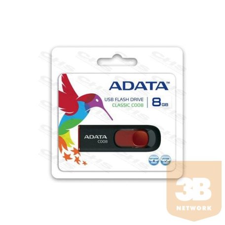 ADATA Pendrive 16GB, C008, Fekete
