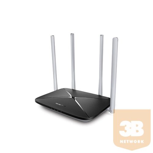 MERCUSYS Wireless Router Dual Band AC1200 1xWAN(100Mbps) + 3xLAN(100Mbps), AC12