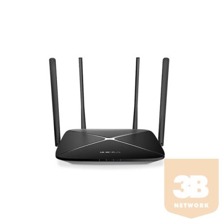 MERCUSYS Wireless Router Dual Band AC1200 1xWAN(1000Mbps) + 3xLAN(1000Mbps), AC12G