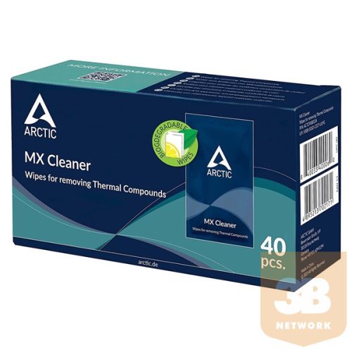 ARCTIC COOLING MX Tisztítókendő Hűtőpasztához (40-PACK)