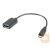 LANBERG adapter micro USB M USB-A F 2.0 0.15m OTG black