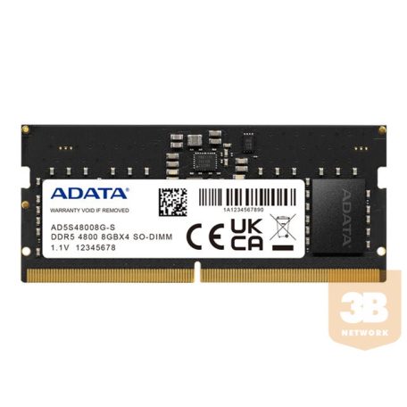 ADATA DDR5 8GB SO-DIMM 4800MHz single tray