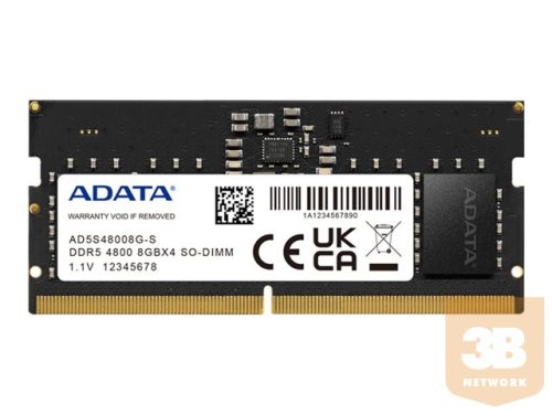 ADATA DDR5 8GB SO-DIMM 4800MHz single tray