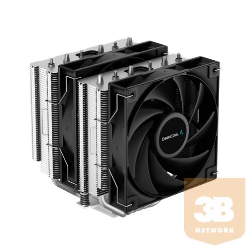 DeepCool CPU Cooler - AG620 (29,4 dB; max, 115,32 m3/h; 4pin csatlakozó, 6 db heatpipe, 12cm, PWM)