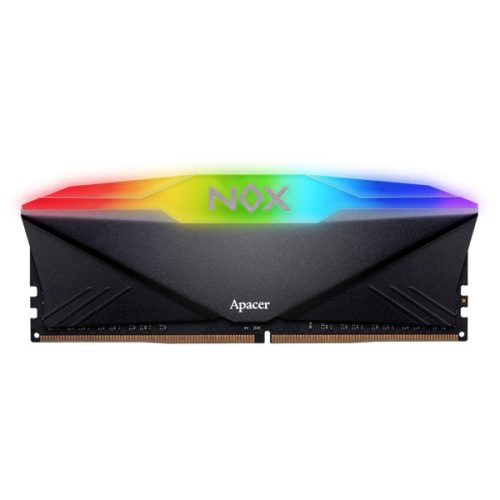 Apacer Memória Desktop - 16GB KIT DDR4 NOX RGB AURA2 (2x8GB, 3600MHz, CL18, 1.35V, hűtőbordás)