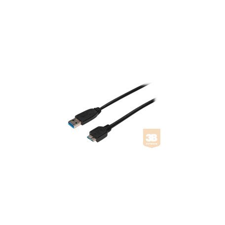 ASM AK-300117-003-S ASSMANN USB 3.0 SuperSpeed Connection Cable USB A M (plug)/microUSB B M (plug)