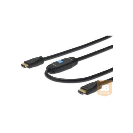 ASSMANN HDMI kábel High Speed csatlakozó, erősítővel, A M/M 40,0m