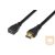 ASSMANN HDMI kábel High Speed hosszabbító, A típusú/M -> A típusú/F 3,0m