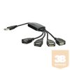 USB Akyga AK-AD-13 Hub USB 2.0 4-port