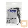 USB Akyga AK-AD-13 Hub USB 2.0 4-port