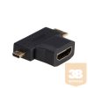 Adapter HDMI/miniHDMI/microHDMI