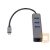 AKYGA Hub USB Type C to 3x USB 3.0 AK-AD-66 Network Card 10/100/1000 15cm