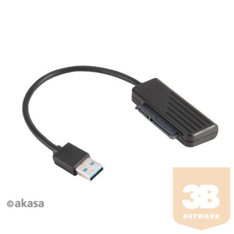 ADA Akasa USB3.1 kábel 2,5" SATA SSD ÉS HDD adapter - 20cm - AK-AU3-07BK