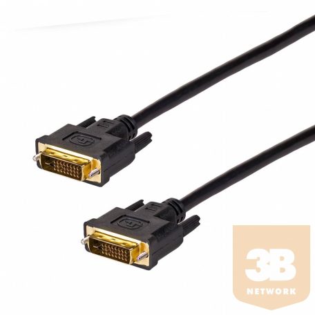 Akyga DVI cable M-M AK-AV-06 1.8m (24+1) Gold plated