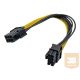 AKY AK-CA-07 Akyga Adapter PCI Express 6pin-F / 8pin-M 28cm AK-CA-07