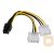 AKY AK-CA-13 Akyga Adapter 2x Molex / PCI-Express 6pin 15cm AK-CA-13