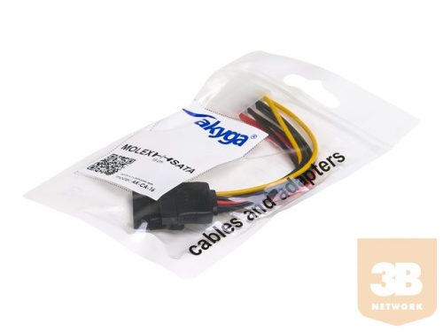 AKY AK-CA-16 Akyga Adapter Molex / 2x SATA 15cm AK-CA-16