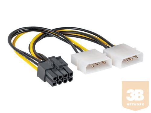 AKY AK-CA-29 Akyga Adapter 2x Molex / PCI-Express 8-pin AK-CA-29