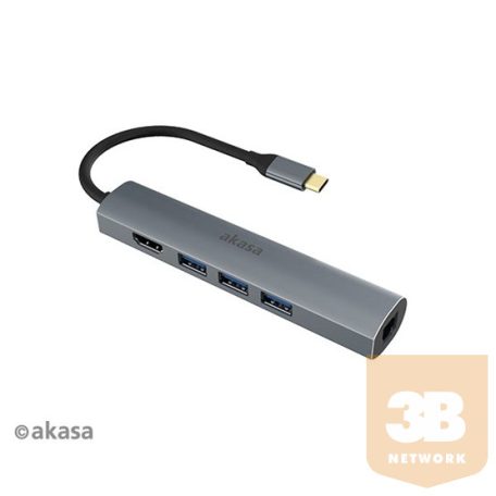 ADA Akasa USB Type-C 5in1 dock -  AK-CBCA22-18BK
