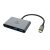 USB Akasa Type-C 4-In-1 USB-elosztó - 10Gbps, 100W PD - AK-CBCA31-18BK