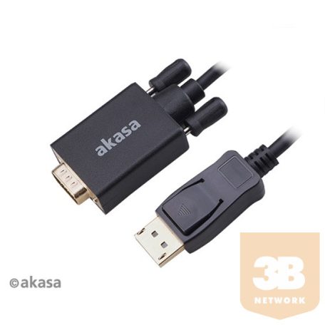 ADA Akasa DisplayPort - VGA adapterkábel - AK-CBDP25-20BK
