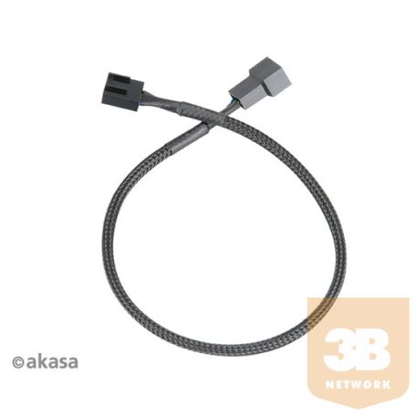 KAB Akasa 4pin PWM apa-anya ventilátor hosszabbító kábel - Quad pack - 30cm - AK-CBFA01-KT04