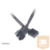 KAB Akasa 4pin PWM apa-anya ventilátor hosszabbító kábel - Quad pack - 30cm - AK-CBFA01-KT04