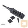 KAB Akasa - Flexa FP5 - 4pin Molex - 5x 4pin PWM ventilátor kábel - 45cm - AK-CBFA08-30BK