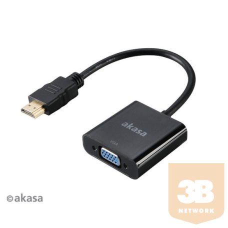 ADA Akasa HDMI - VGA - 20cm - AK-CBHD15-20BK