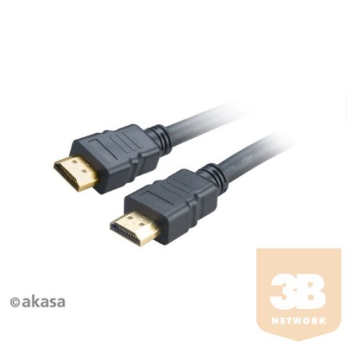 KAB Akasa High Speed HDMI kábel Ethernettel - 2m - AK-CBHD17-20BK