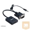 KAB Akasa VGA > HDMI > audio kábellel- AK-CBHD23-20BK