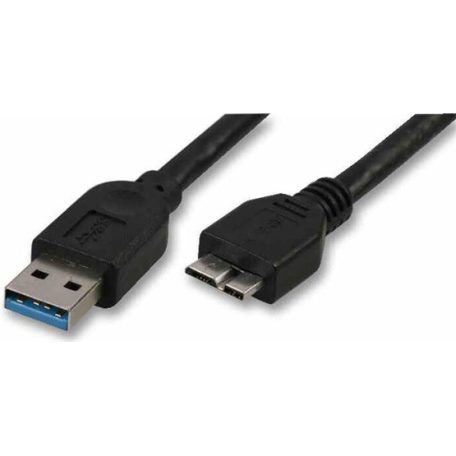 KAB Akasa USB 3.0 Type-A to micro-B kábel - 1m - AK-CBUB04-10BK