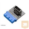 KAB Akasa - USB3.1 - 19-pin motherboard header - AK-CBUB51-BK