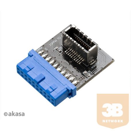 KAB Akasa - USB3.1 - 19-pin motherboard header - AK-CBUB51-BK