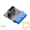 KAB Akasa - USB3.1 - 19-pin motherboard header - AK-CBUB51-BK