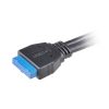 USB Akasa USB 3.1 Gen2 belső adapterkábel 2x Gen1 Type-A porttal - AK-CBUB52-50BK